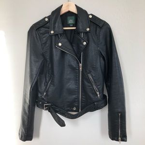 Faux leather jacket